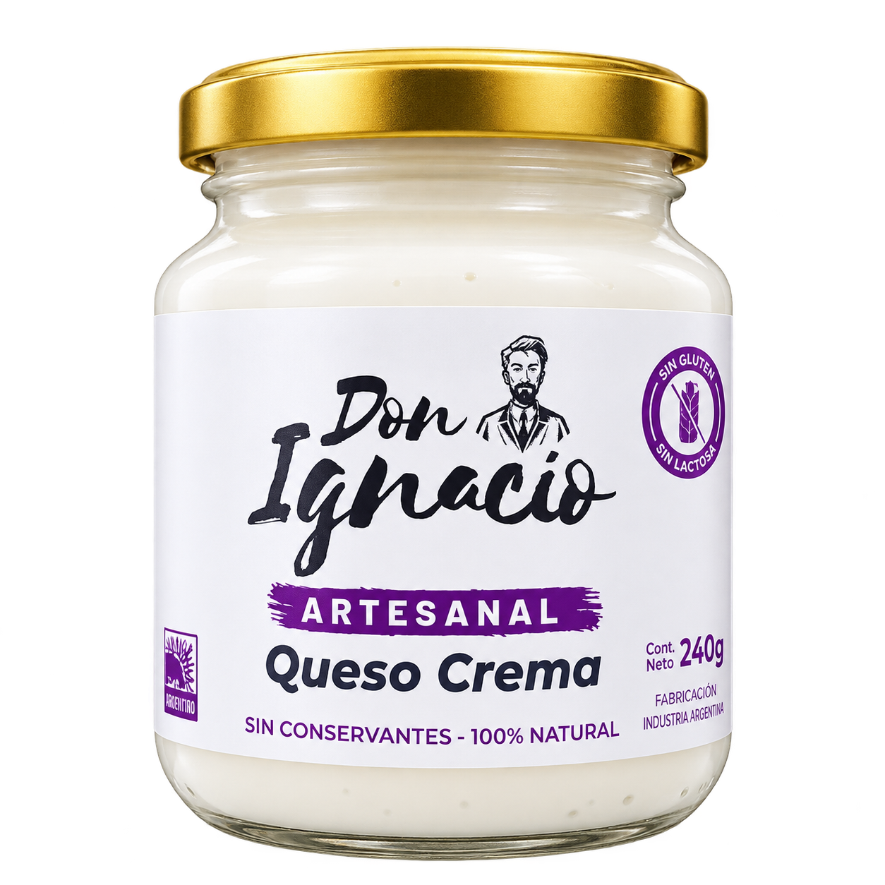 Queso crema Entero cremoso Natural 240 g | Don Ignacio