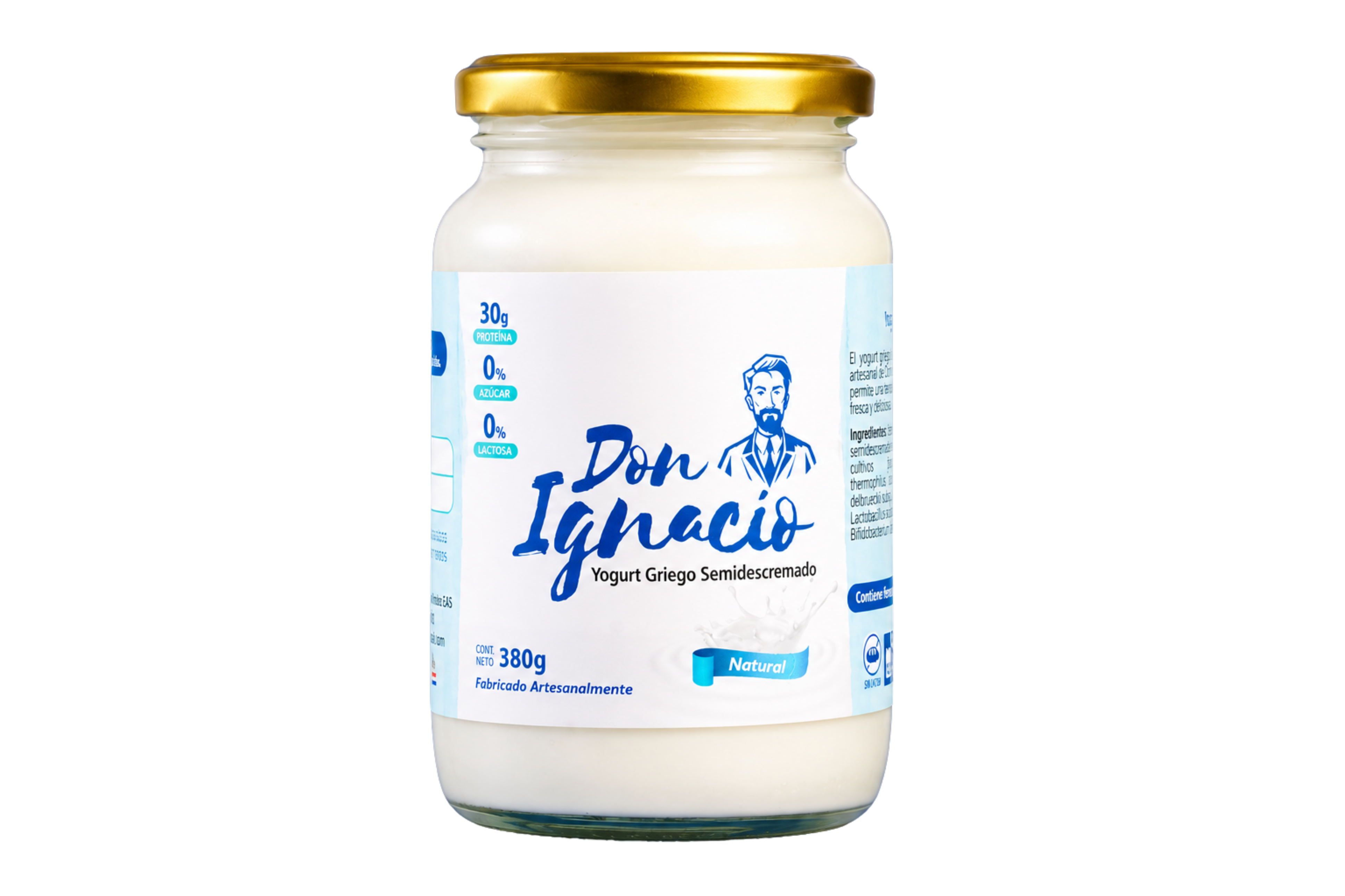 Yogur Griego Alto en Proteína Natural 380 g | Don Ignacio