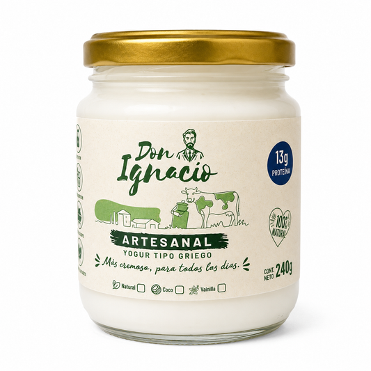 Yogur griego Don Ignacio Artesanal natural entero 240g
