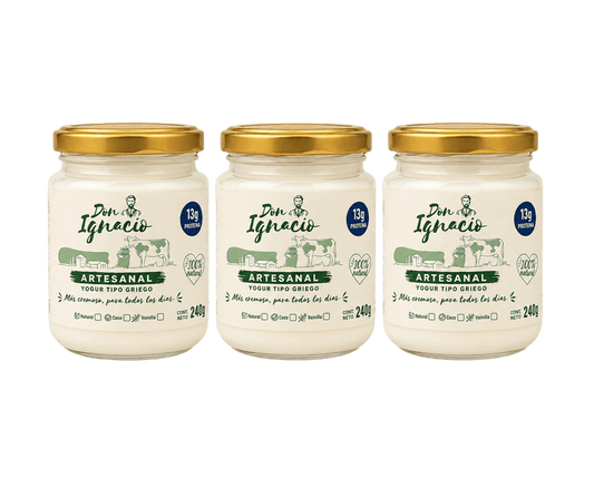 Promo Yogur Griego Artesanal – Pack x3 (240g)-Delivery incluido
